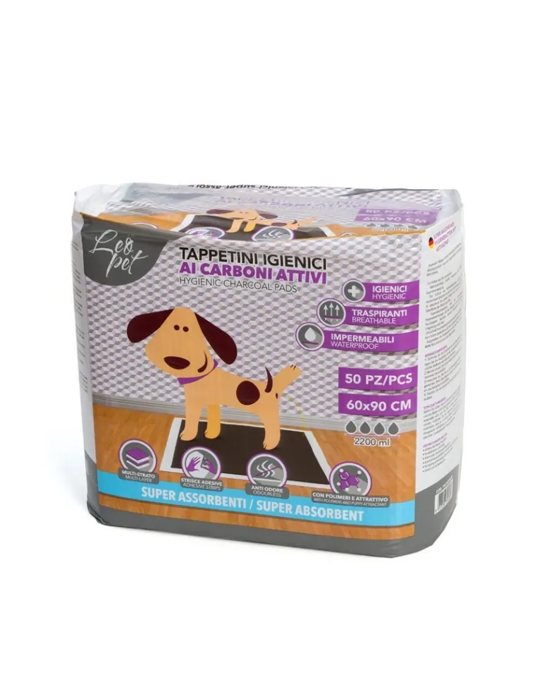 Leopet Faldone Carboni Attivi 60x90 Confezione 50 Pezzi