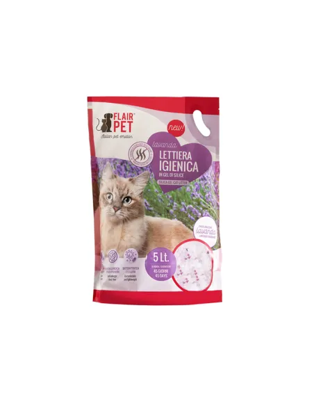 Lettiera Flair Pet Silicio Lavanda 5lt