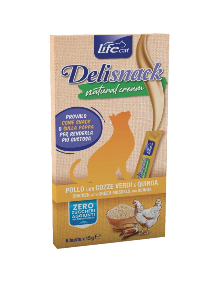 LifeCat Cream Pollo Snack per Gatti 15g