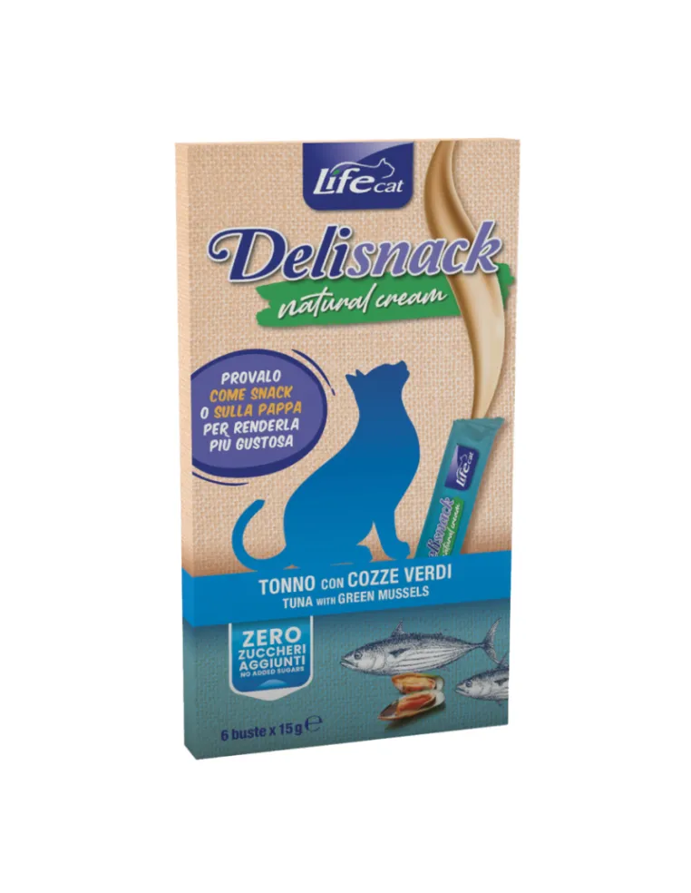 LifeCat Cream Tonno Snack per Gatti 15g