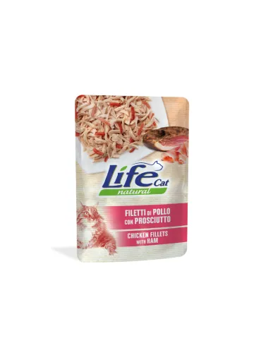 LifeCat Pollo Prosciutto Busta 70gr