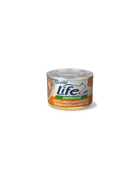 LifeCat Ricette Pollo con Pesce Bianco 150g