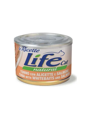 LifeCat Ricette Tonno, Alicette e Salmone 150g