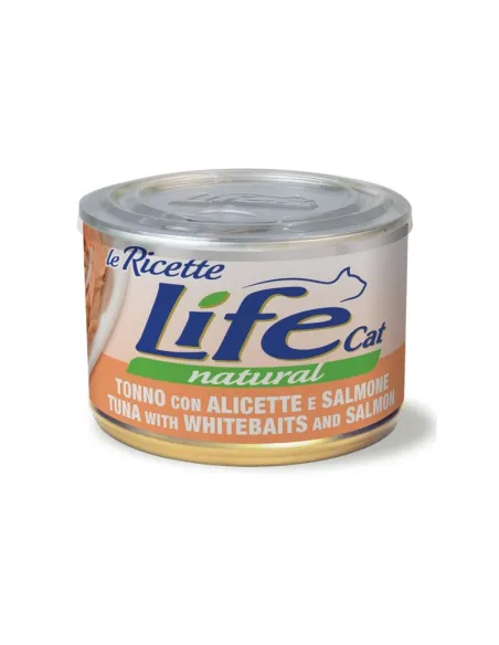 LifeCat Ricette Tonno, Alicette e Salmone 150g