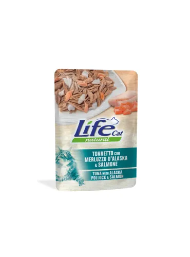 LifeCat Tonno e Merluzzo Alaska Busta 70g