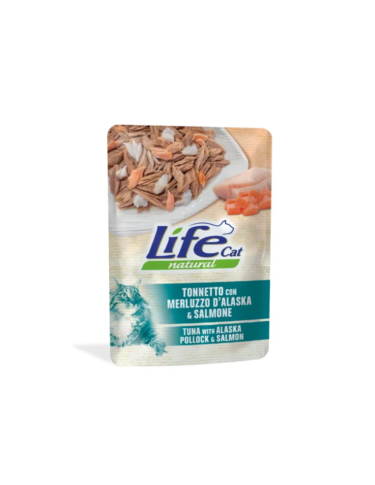 LifeCat Tonno e Merluzzo Alaska Busta 70g
