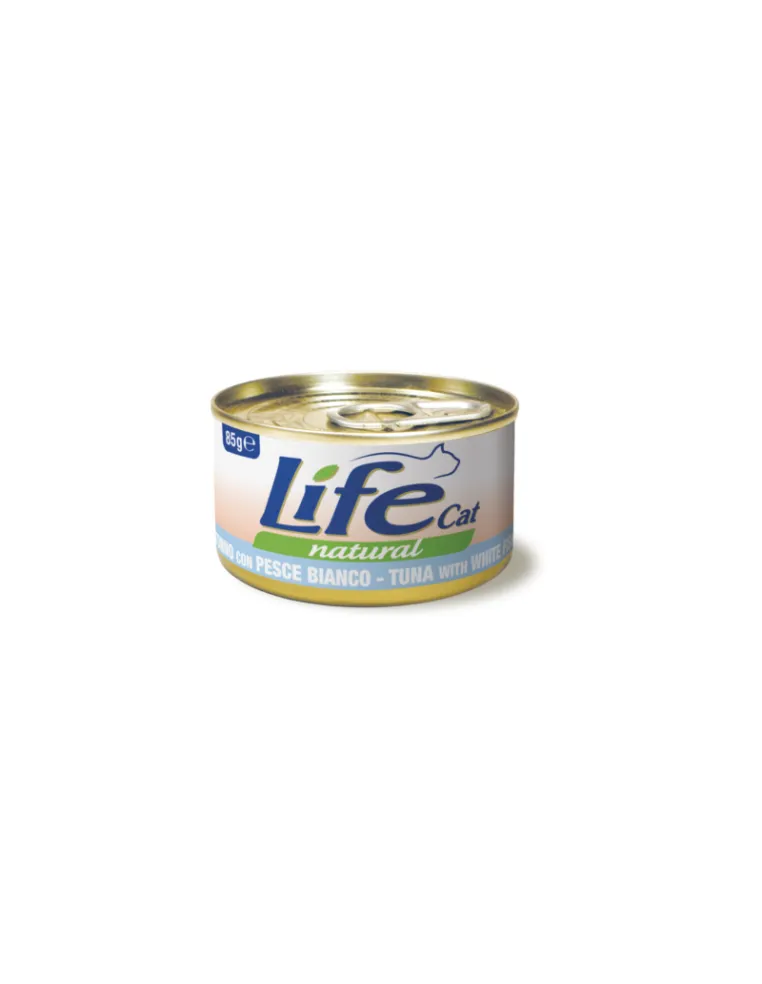 LifeCat Tonno e Pesce Bianco 85g