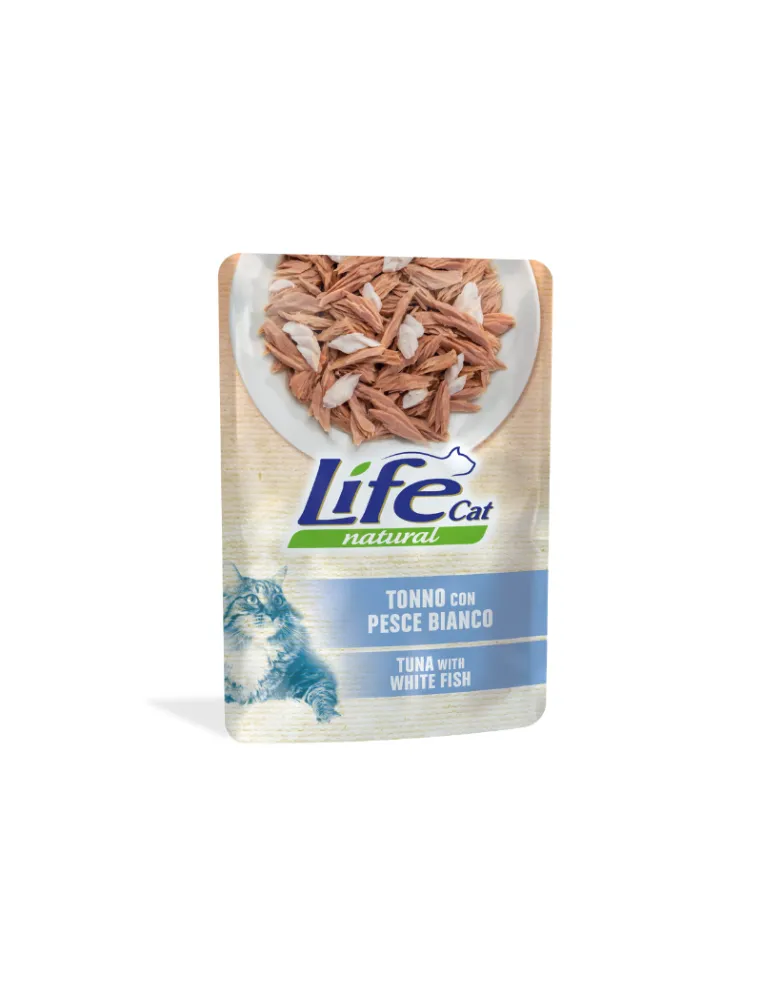 LifeCat Tonno e Pesce Bianco Busta 70g