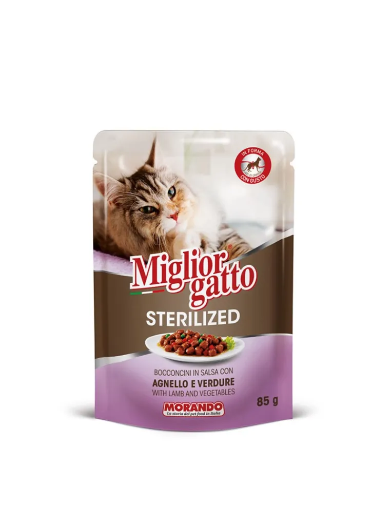 Migliorgatto Sterilized Agnello Verdure 85g Busta