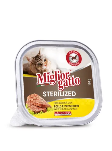 Migliorgatto Sterilized Pollo Prosciutto 100gr