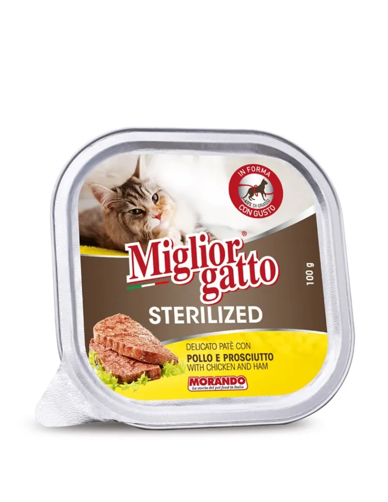 Migliorgatto Sterilized Pollo Prosciutto 100gr