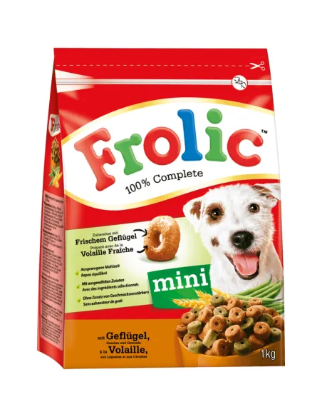 Mini Pollo Verdure Cereali Dog Frolic 1kg