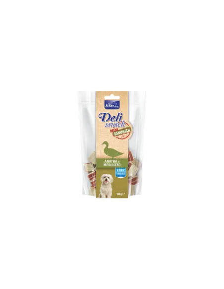 Mini Sandwiches Anatra Merluzzo Dog Snacke Life 100g