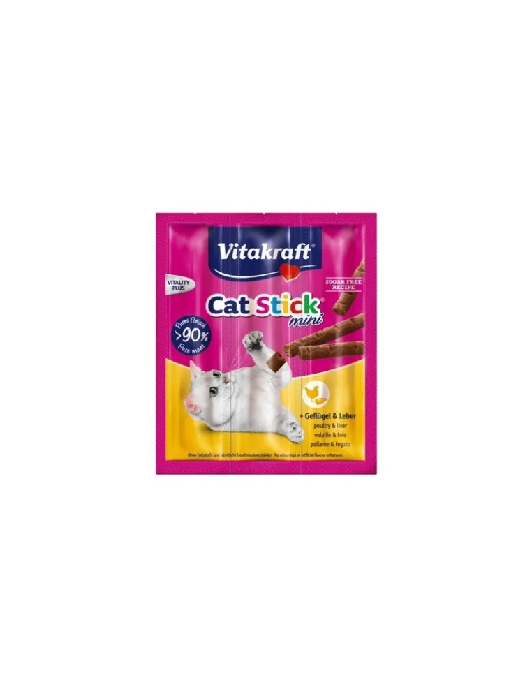 Mini Sticks Vitakraft Pollo Fegato 18g Snack per Gatti