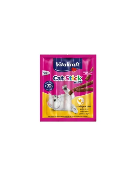 Mini Sticks Vitakraft Pollo Fegato 18g Snack per Gatti Mini Sticks Vitakraft Pollo Fegato 18g Snack per Gatti