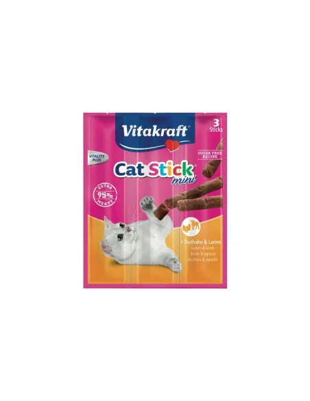 Mini Sticks Vitakraft Tacchino Agnello 18g Snack per Gatti Mini Sticks Vitakraft Tacchino Agnello 18g Snack per Gatti
