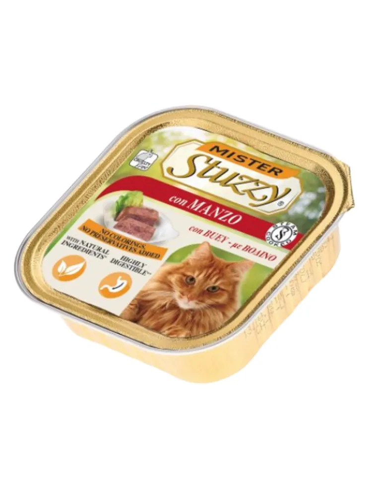 Mister Stuzzy Cat Manzo Vaschetta 100g