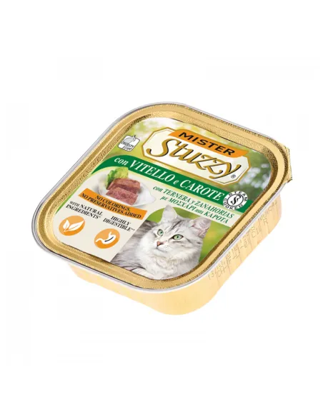 Mister Stuzzy Cat Vitello Carote 100g Vaschetta