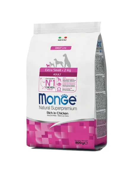 Monge Adult Extra Small Pollo e Riso 800g