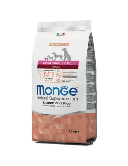 Monge Adult Extra Small Salmone e Riso 2.5kg Monge Adult Extra Small Salmone e Riso 2.5kg