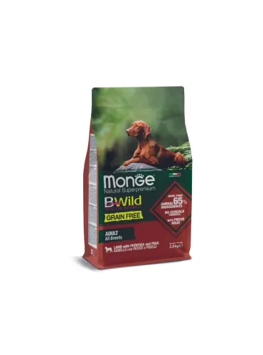 Monge BWild Grain Free 12kg Agnello, Patate, Piselli