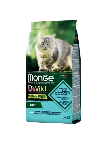 Monge BWild Grain Free Merluzzo Patate Lenticchie 1.5kg