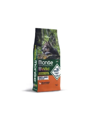 Monge BWild Grain Free Puppy/Junior Anatra 12kg