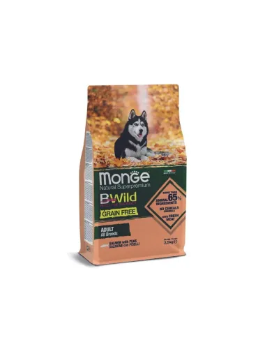 Monge BWild Grain Free Salmone Piselli 2.5kg