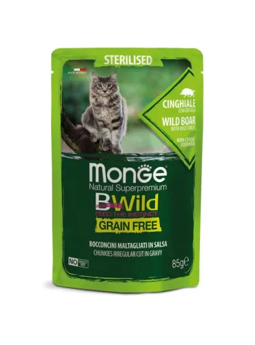 Monge BWild Sterilised Cin/Ort 85g Busta