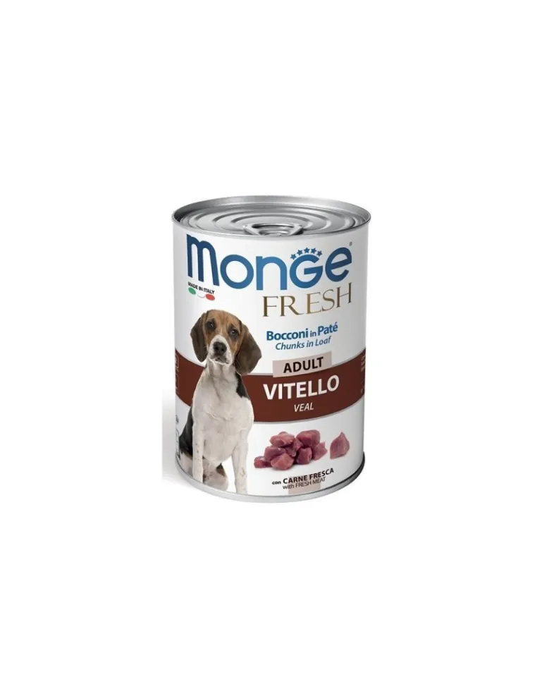 Monge Fresh Vitello 400g Alimento Fresco per Cani
