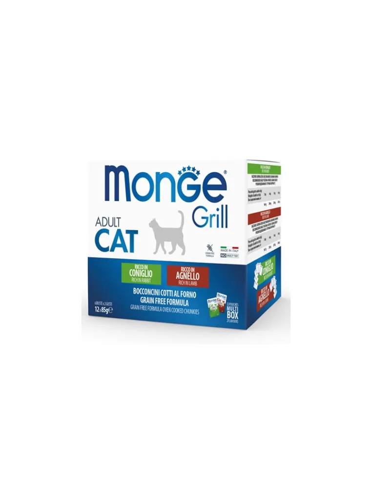 Monge Grill Multipack Mix 85g Adult con Agnello