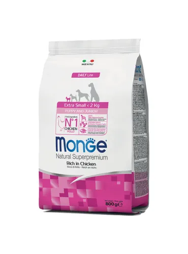 Monge Puppy Extra Small Pollo e Riso 800g