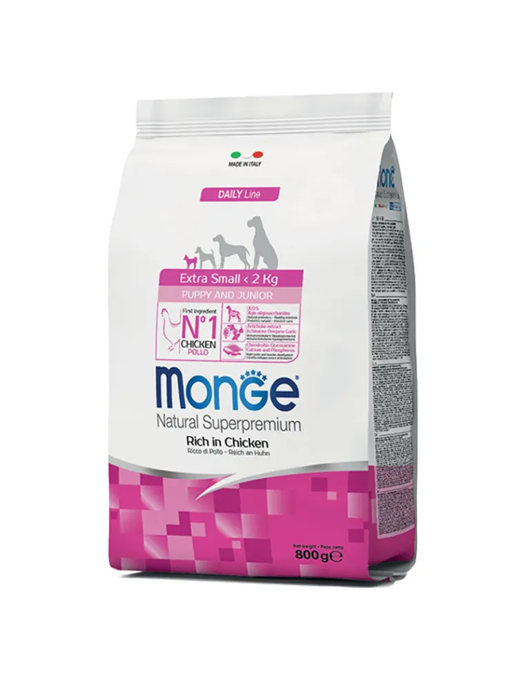 Monge Puppy Extra Small Pollo e Riso 800g