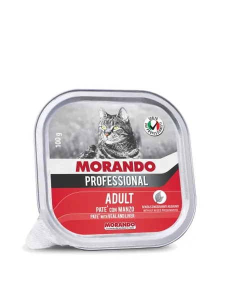 Morando Professional Cat Manzo 100g Vaschetta Morando Professional Cat Manzo 100g Vaschetta