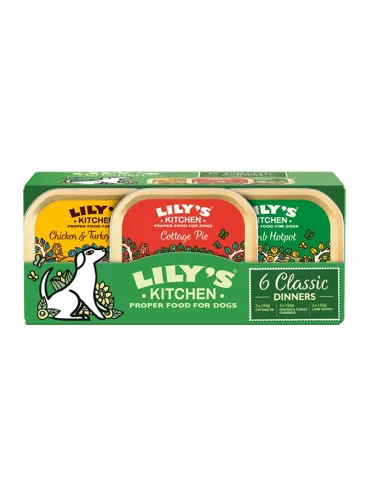 Multipack Classic Dinner Dog Lilys 6x150gr