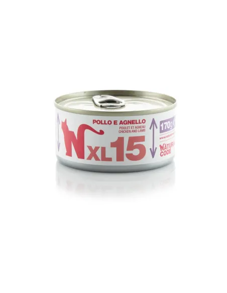 Natural Code Cat 170g Pollo Agnello Pacco da 15