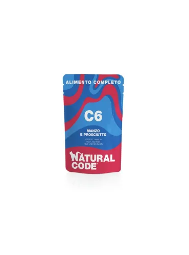Natural Code Cat Manzo Prosciutto 70g Busta C6 Complet