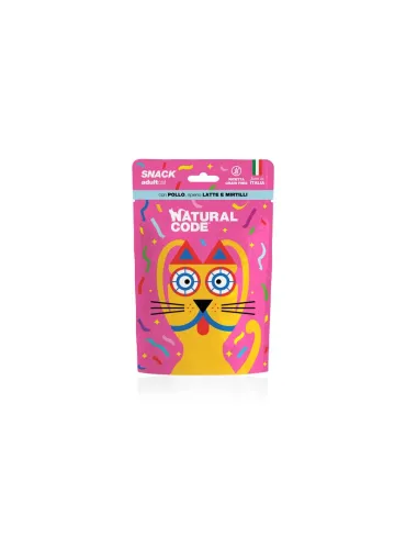 Natural Code Cat Snack Adult Pollo Mirtilli 60g