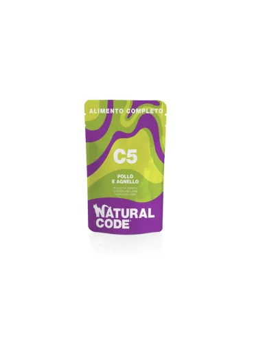 Natural Code Pollo Agnello 70g Busta C5 Completo