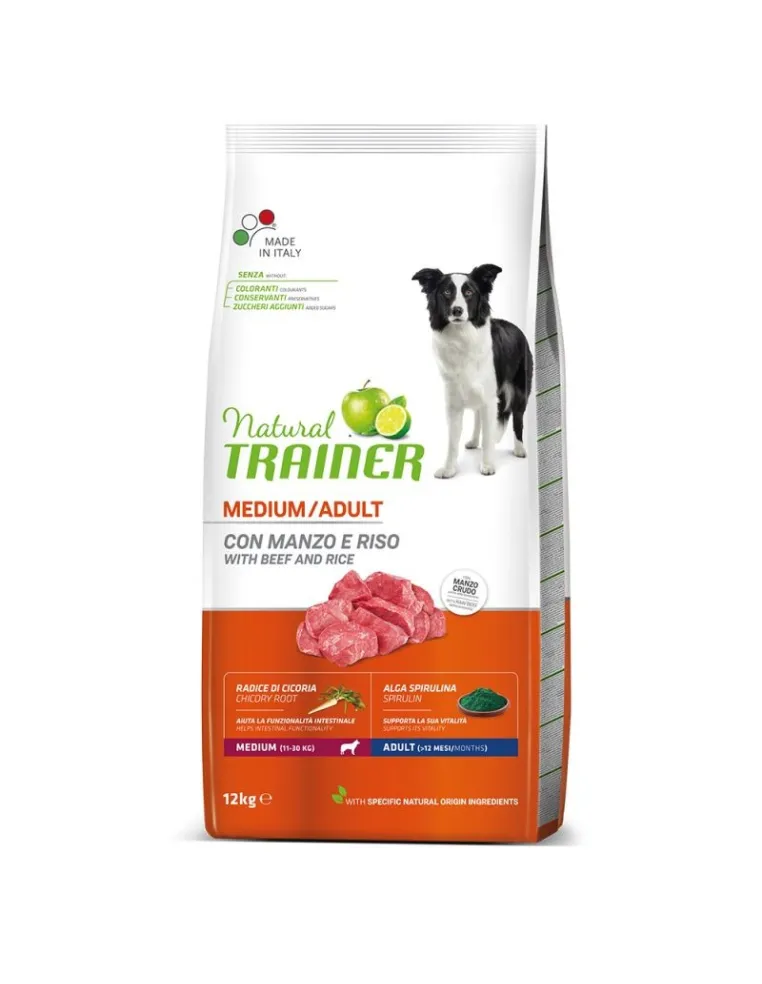 Natural Trainer Adult Medium Manzo 12kg