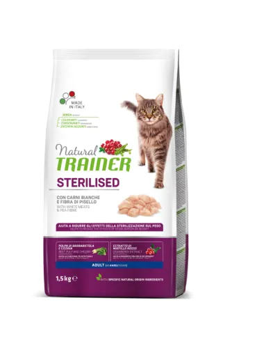 Natural Trainer Cat Sterilised Tacchino 1.5kg