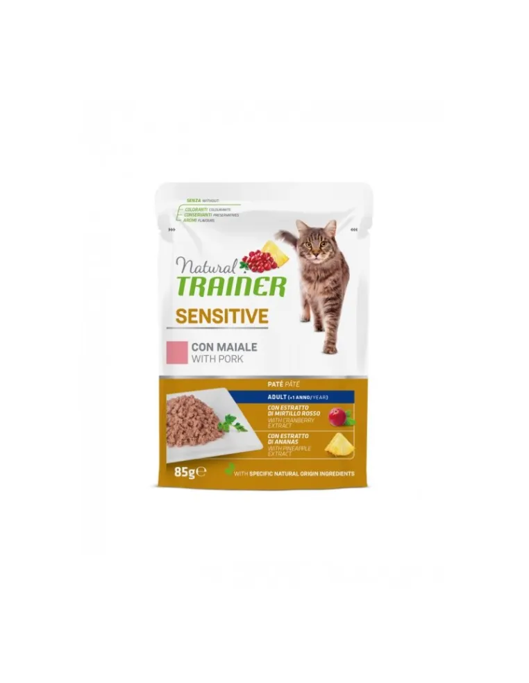 Natural Trainer Sensitive Maiale 85g Busta