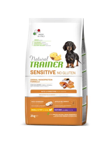 Natural Trainer Sensitive Maturity Mini Salmone 2kg Natural Trainer Sensitive Maturity Mini Salmone 2kg