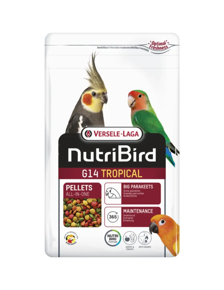 Nutribird G14 Mangime Estruso Manutenzione Tropicale Pappagalli MD.T