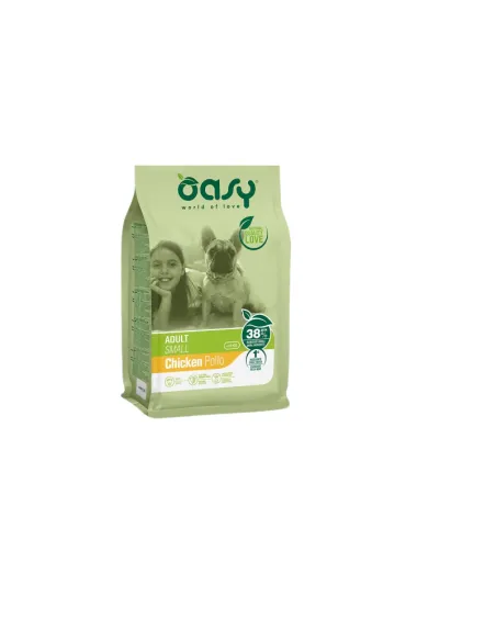 Oasy Adult Small Pollo 1kg Alimento per Cani