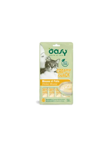 Oasy Creamy Cat Snack Pollo 4x15g