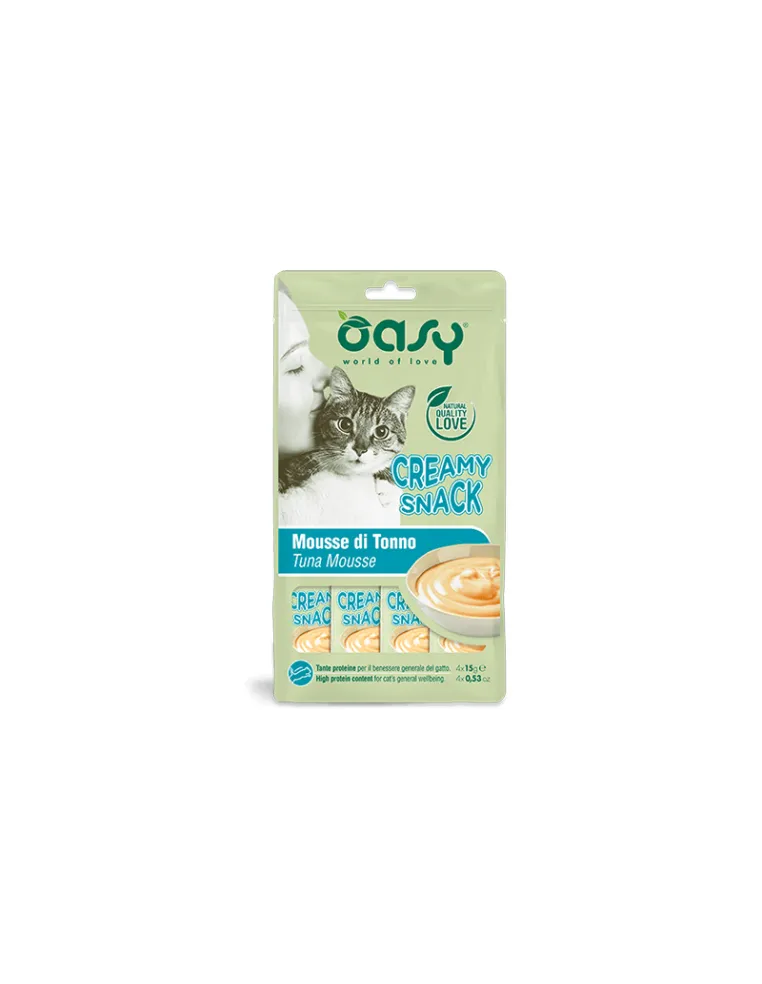 Oasy Creamy Cat Snack Tonno 4x15gr