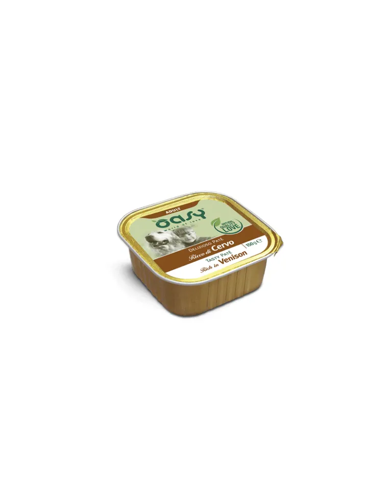Oasy Delizioso Paté Cervo 150g Vaschetta