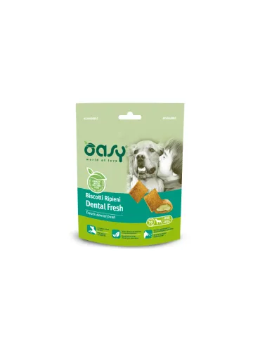 Oasy Dental Fresh Biscotto Ripieno Dog Snack 70gr