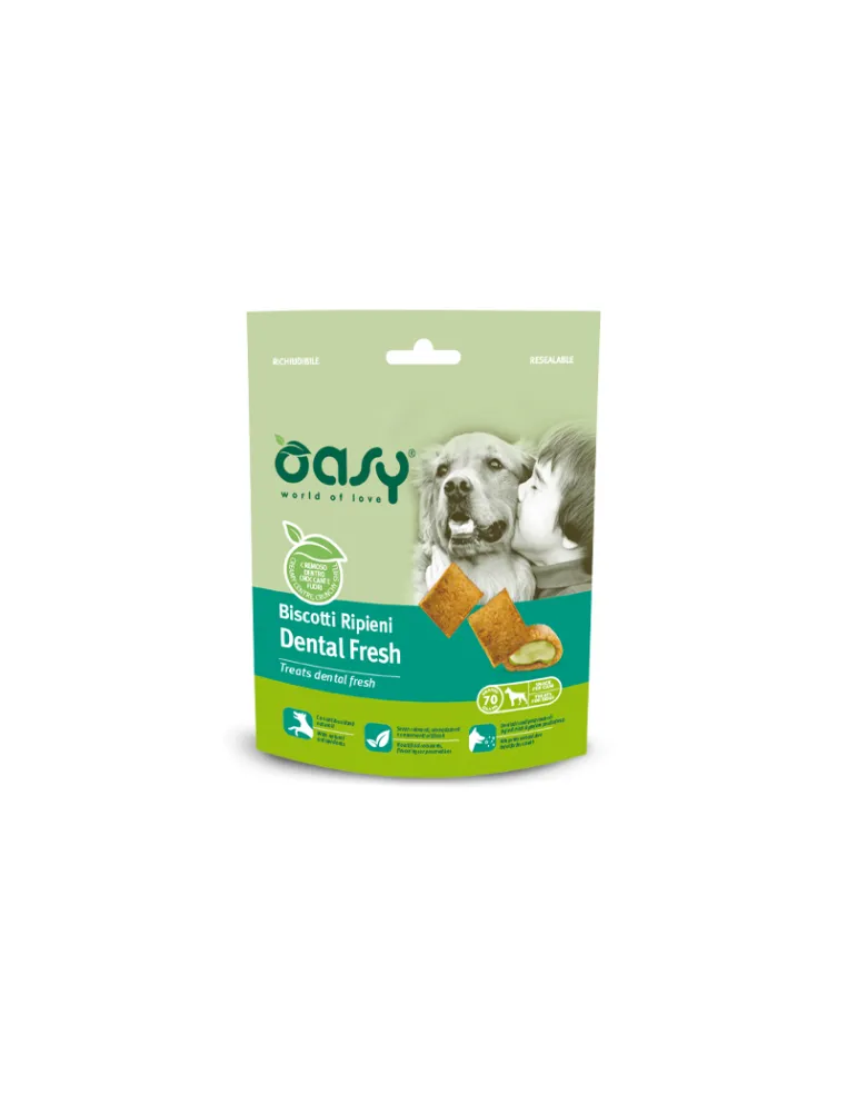 Oasy Dental Fresh Biscotto Ripieno Dog Snack 70gr
